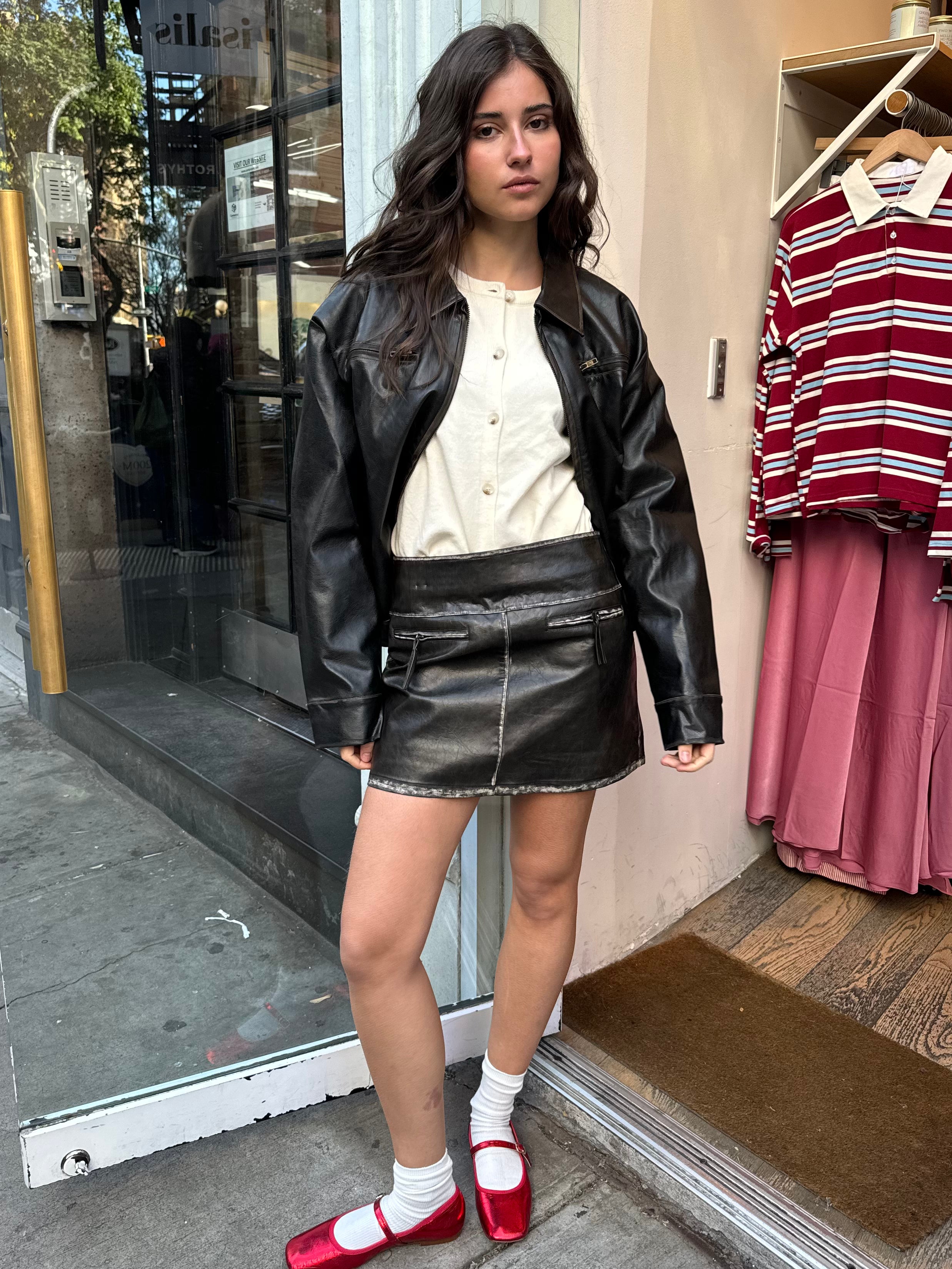 Premium Vintage Black Mini Skirt by North