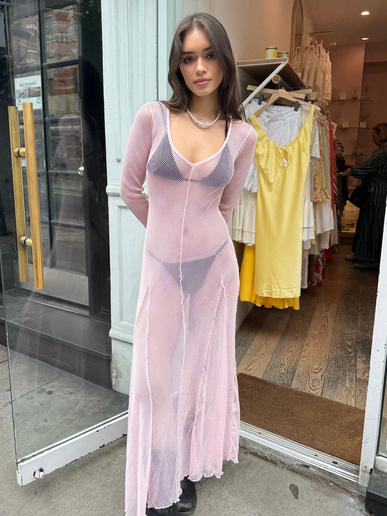 Premium Pink Rete Dress - Ultimate Elegance