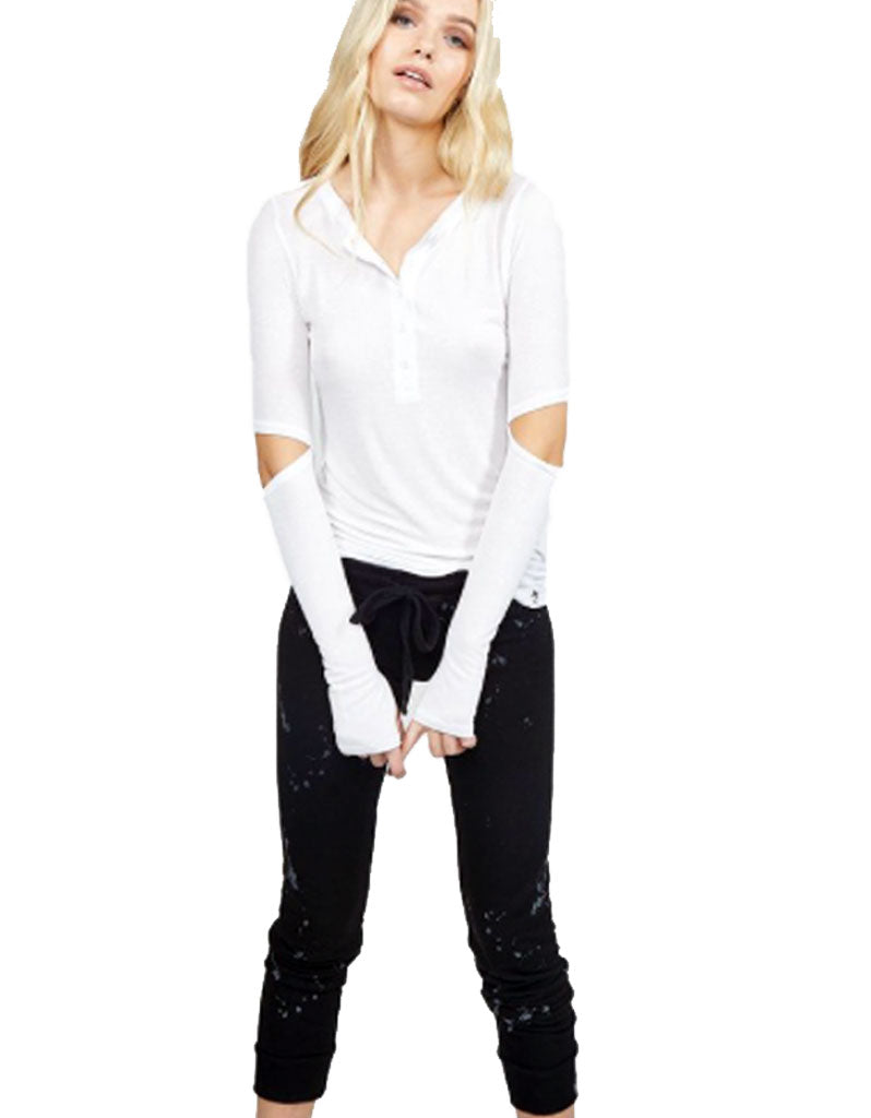 Premium Michael Lauren Bear Splatter Sweatpants - Ultimate Comfort in Black