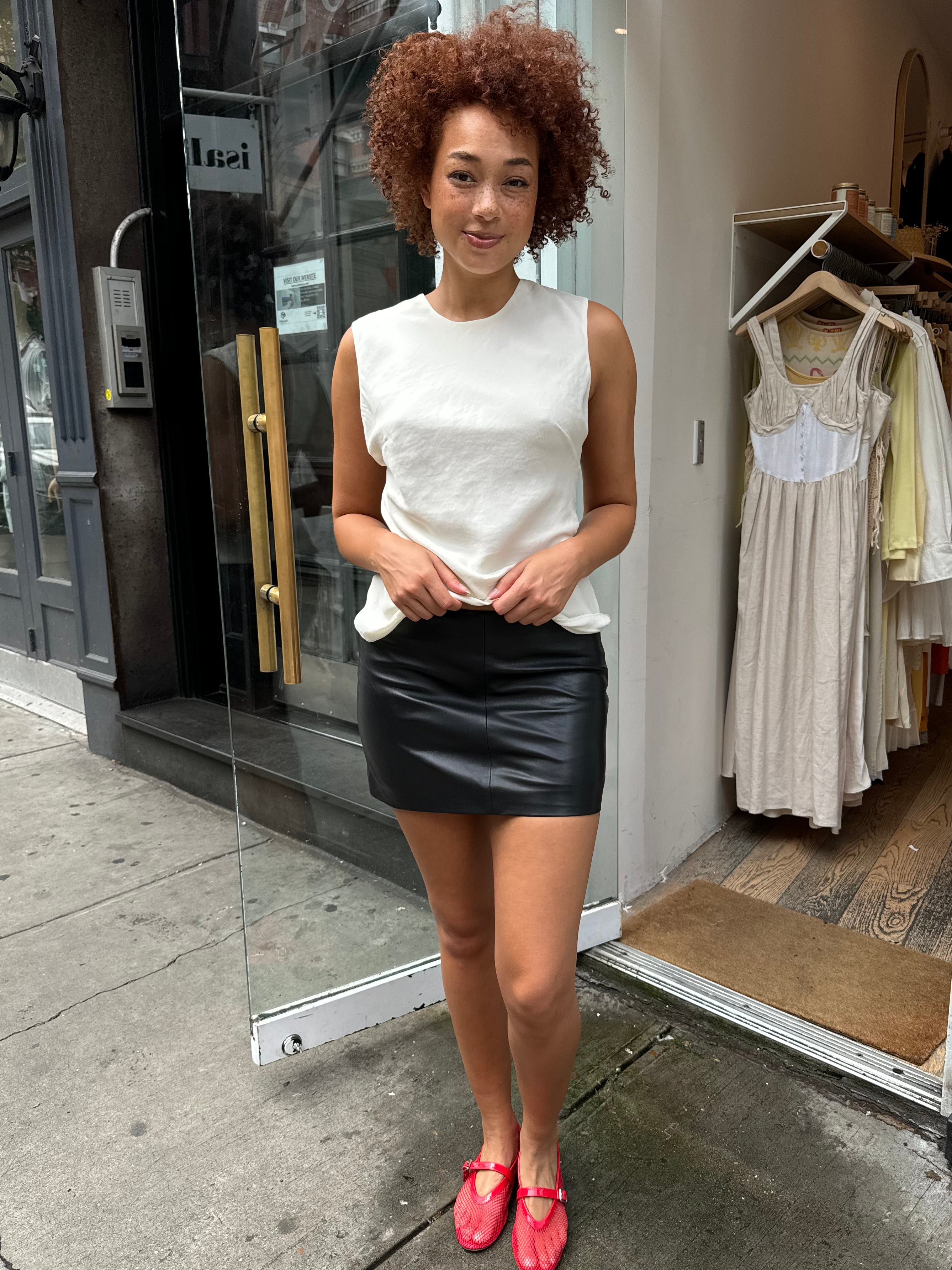Premium Black Leather Mini Skirt - Ultimate Style Upgrade
