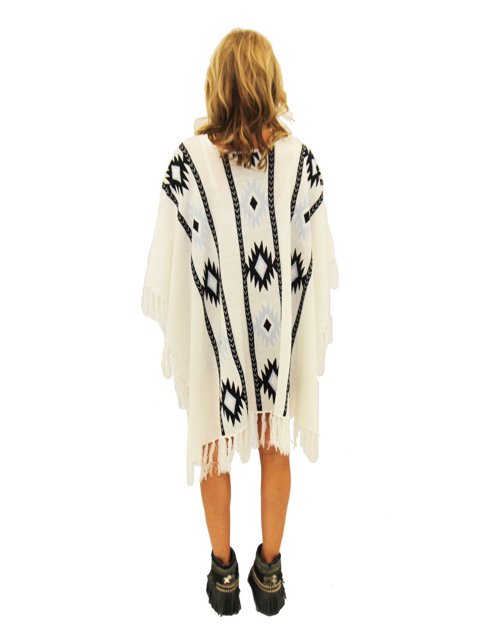Premium Baja Fringe Poncho - Morning Star | Show Me Your Mumu