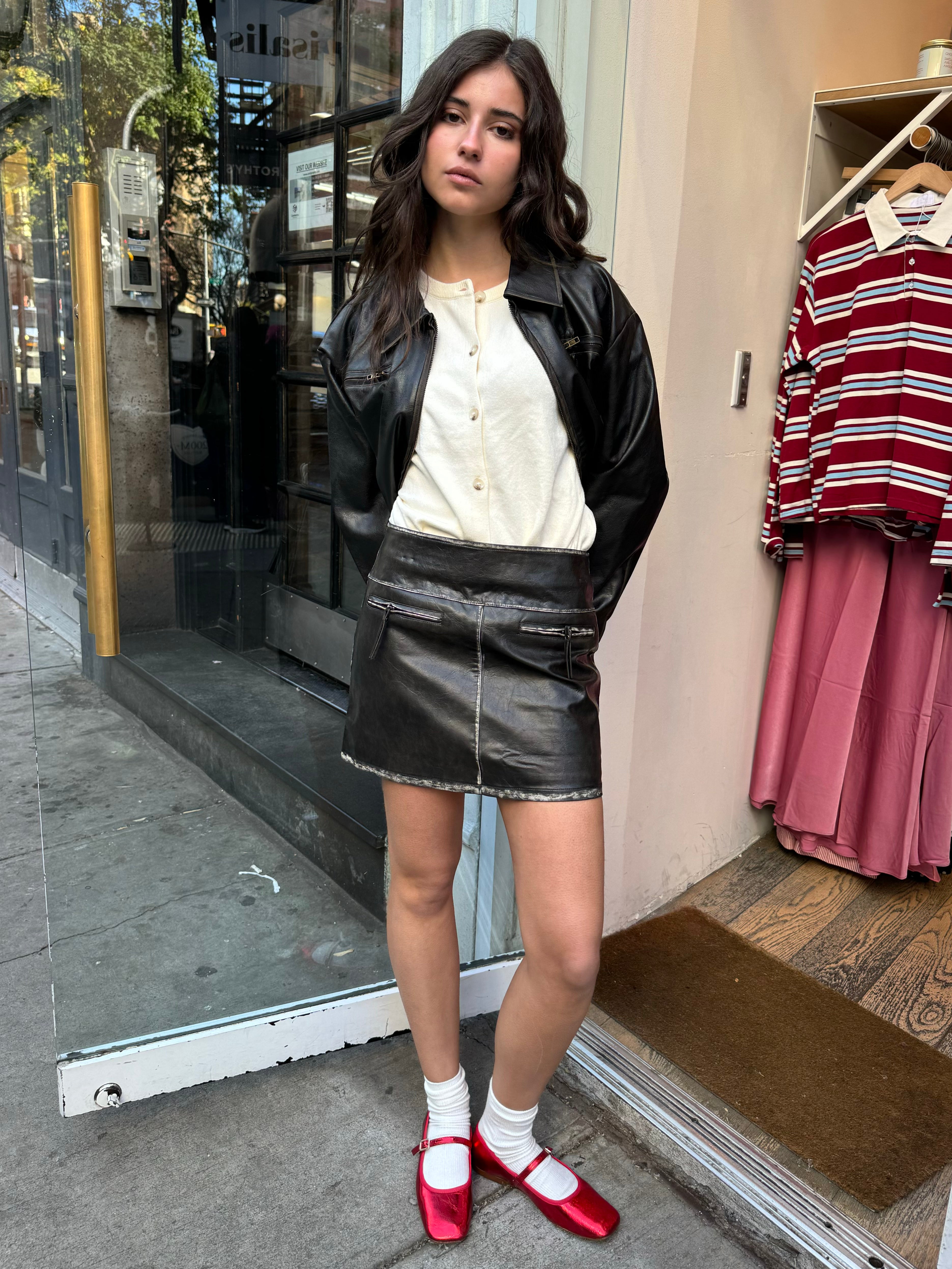 Premium Vintage Black Mini Skirt by North