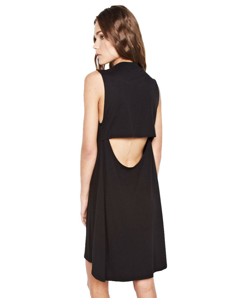 Michael Lauren Cyd Black Mini Dress | Summer Essential