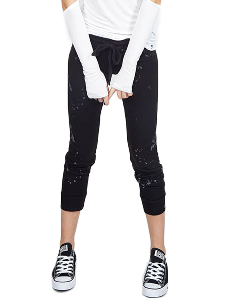 Premium Michael Lauren Bear Splatter Sweatpants - Ultimate Comfort in Black